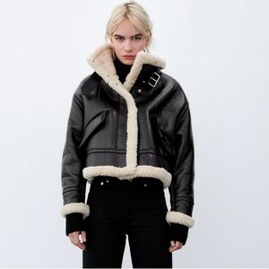 Oversize Zara Faux Brown Jacket